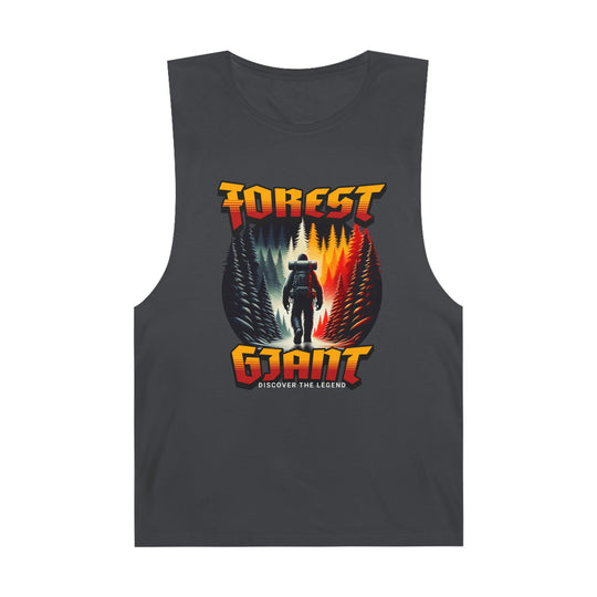 Forest Giant Retro Synthwave Tank – Bigfoot Adventure Tee (100% Cotton)