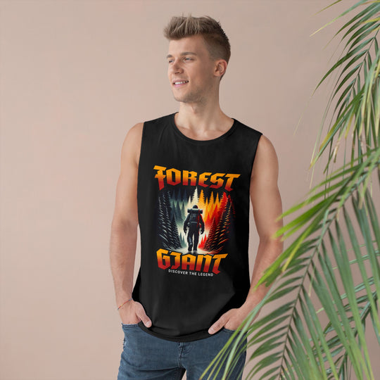 Forest Giant Retro Synthwave Tank – Bigfoot Adventure Tee (100% Cotton)