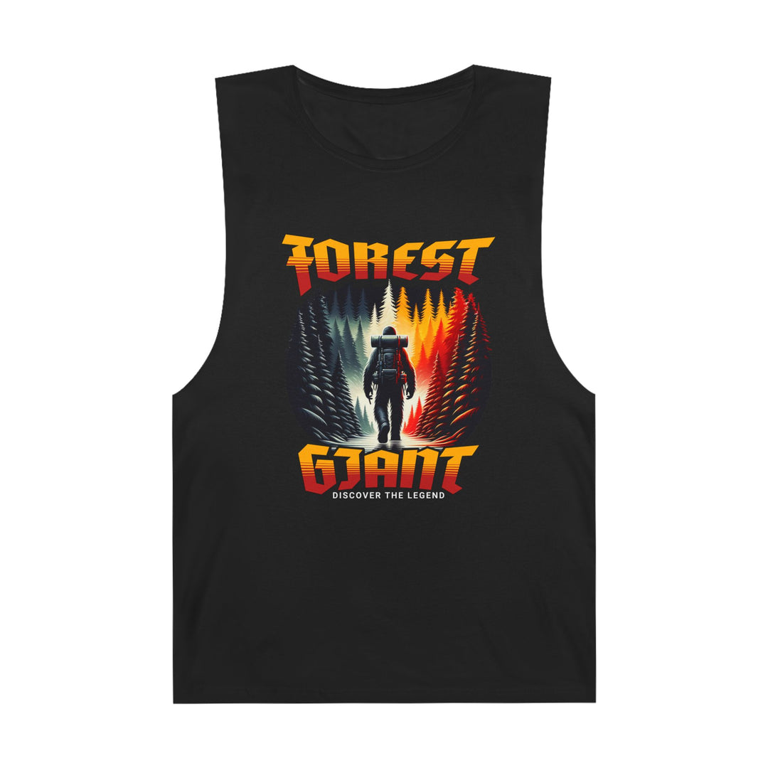 Forest Giant Retro Synthwave Tank – Bigfoot Adventure Tee (100% Cotton)