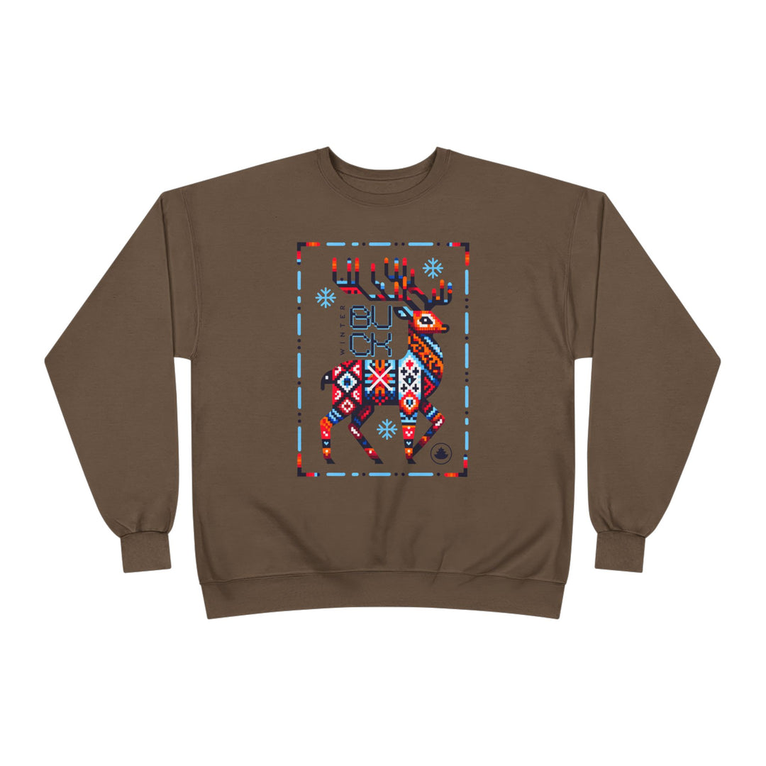 Winter Buck EcoSmart Crewneck – Mythic Fair Isle Elk