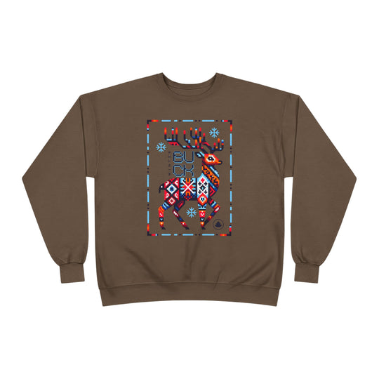 Winter Buck EcoSmart Crewneck – Mythic Fair Isle Elk