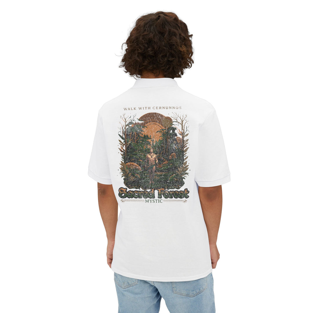 Cernunnos Sacred Forest Piqué Polo – Classic Cotton