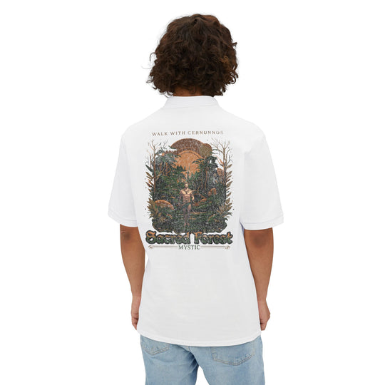 Cernunnos Sacred Forest Piqué Polo – Classic Cotton