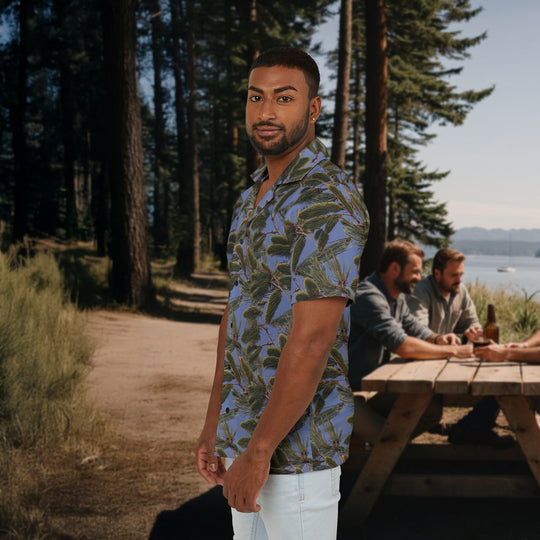 OP Aloha Relaxed Hawaiian Shirt – Blue Sky Through Pines