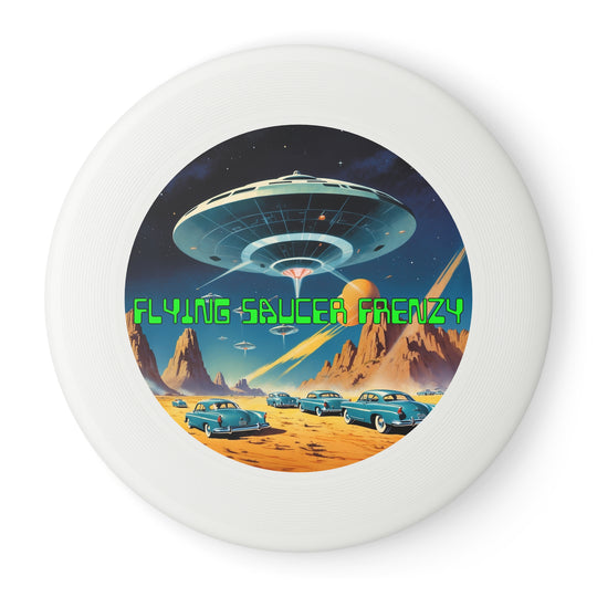 Flying Saucer Frenzy Frisbee – ‘50s-Inspired Design (Durable Plastic)