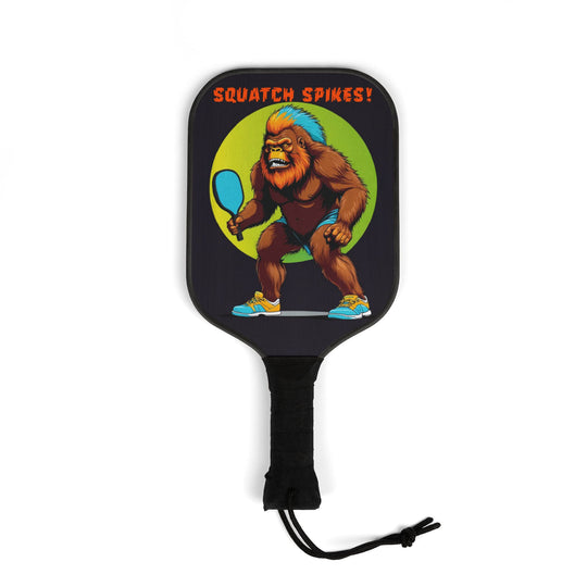 Squatch Spikes Pickleball Kit – ‘80s-Inspired Design (100% Wood Paddles)