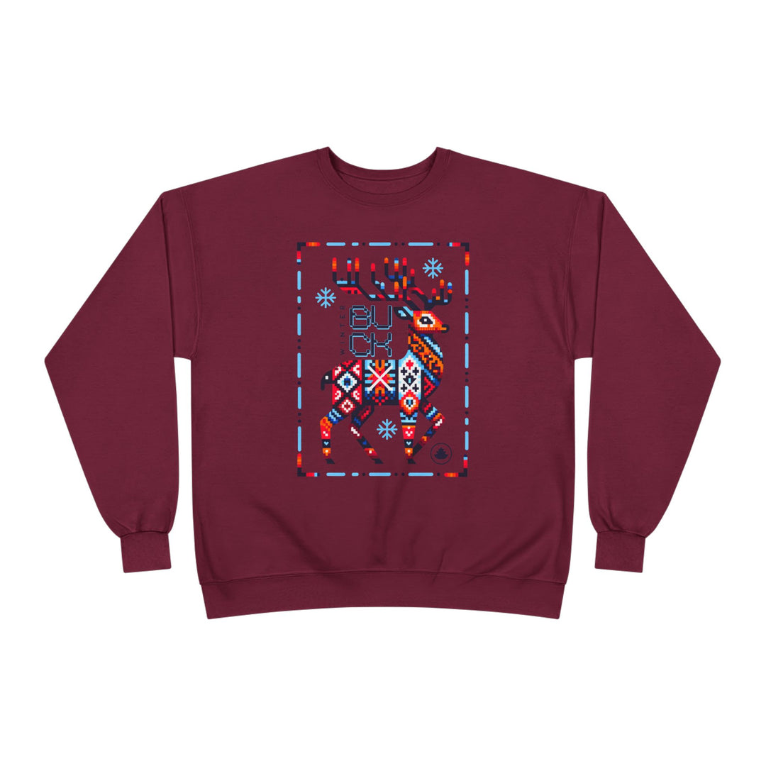 Winter Buck EcoSmart Crewneck – Mythic Fair Isle Elk