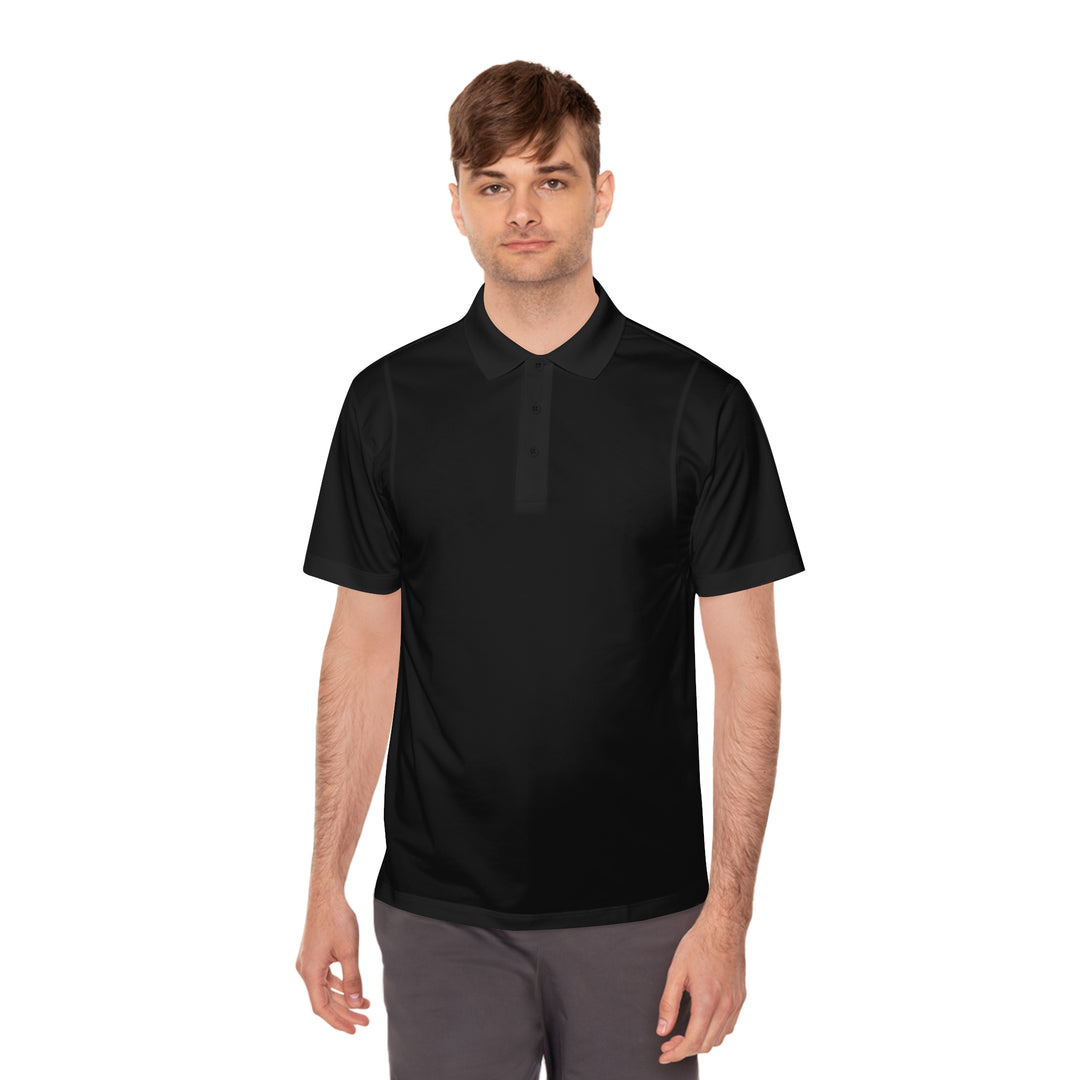 Retro Adventure Polo – Men’s Sport Shirt (Moisture-Wicking, 100% Polyester)