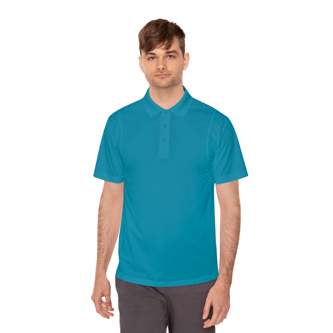 Retro Adventure Polo – Men’s Sport Shirt (Moisture-Wicking, 100% Polyester)