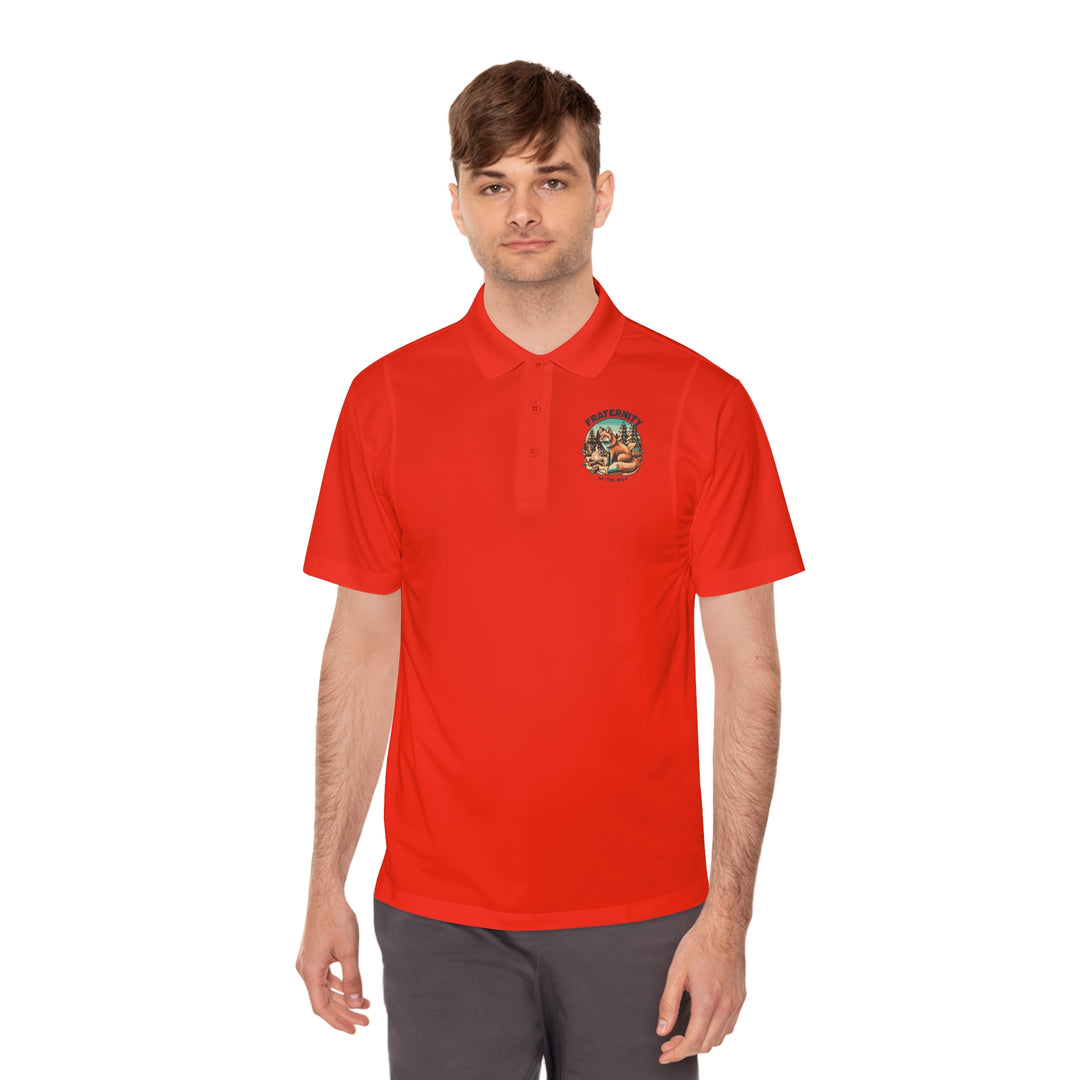 Fraternity of the Wild Polo – Fox Campground Design (Men’s Sport Shirt)