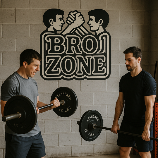 Bro Zone Metal Gym Sign – Where Iron Meets Brotherhood