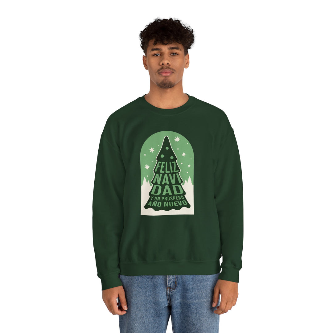 Feliz Navi Dad Crewneck – Olympic Evergreen Heavy Blend