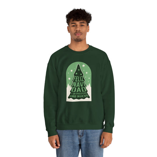 Feliz Navi Dad Crewneck – Olympic Evergreen Heavy Blend