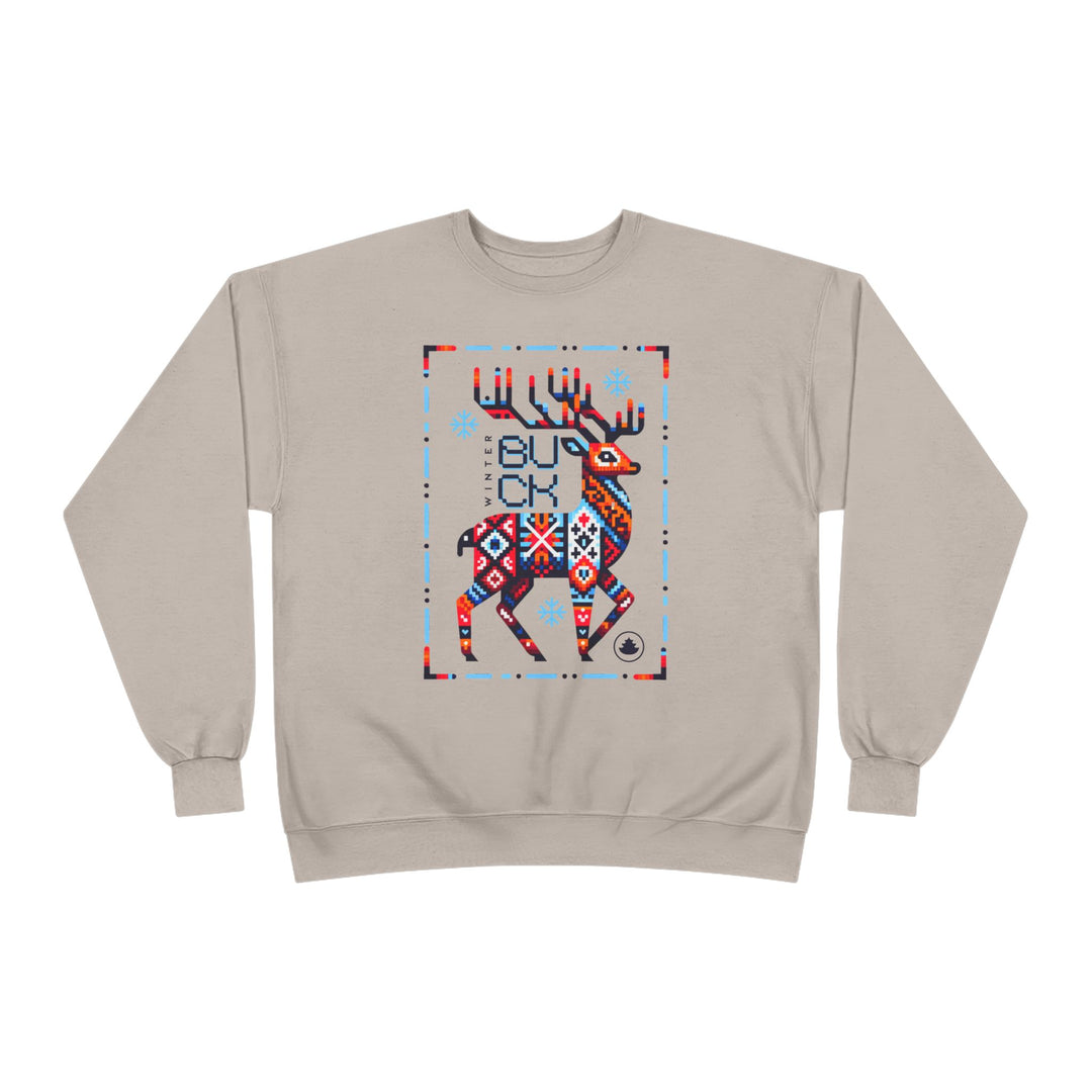 Winter Buck EcoSmart Crewneck – Mythic Fair Isle Elk