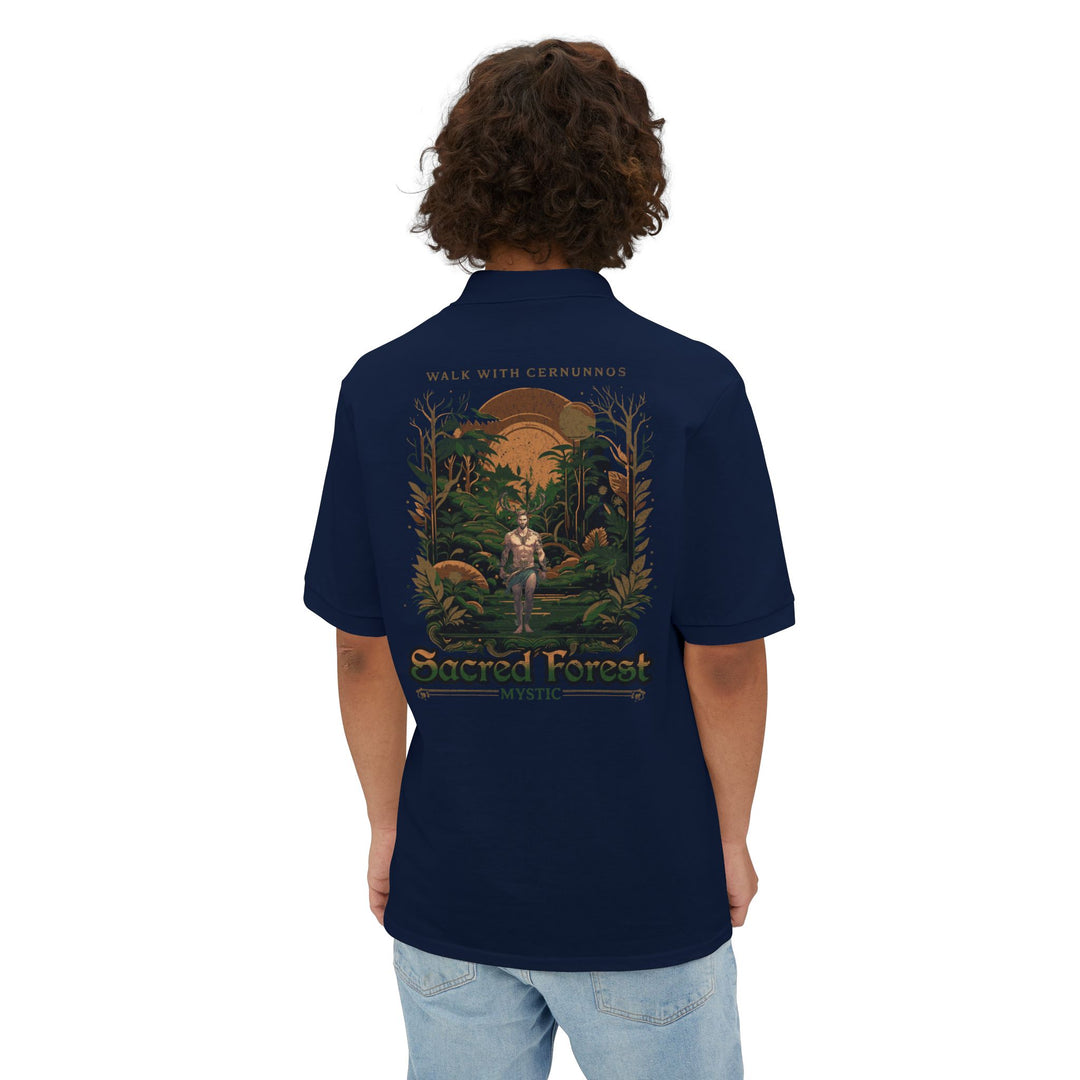 Cernunnos Sacred Forest Piqué Polo – Classic Cotton