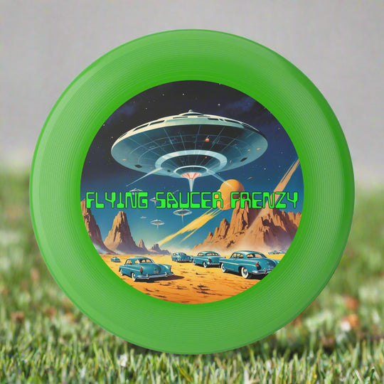 Flying Saucer Frenzy Frisbee – ‘50s-Inspired Design (Durable Plastic)