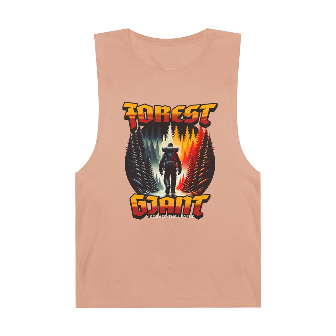Forest Giant Retro Synthwave Tank – Bigfoot Adventure Tee (100% Cotton)