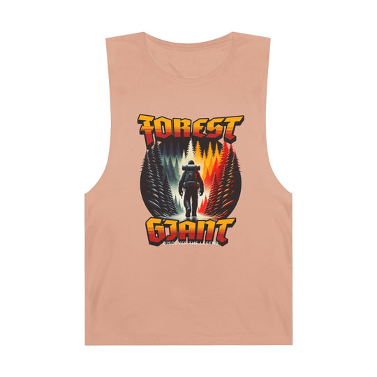 Forest Giant Retro Synthwave Tank – Bigfoot Adventure Tee (100% Cotton)