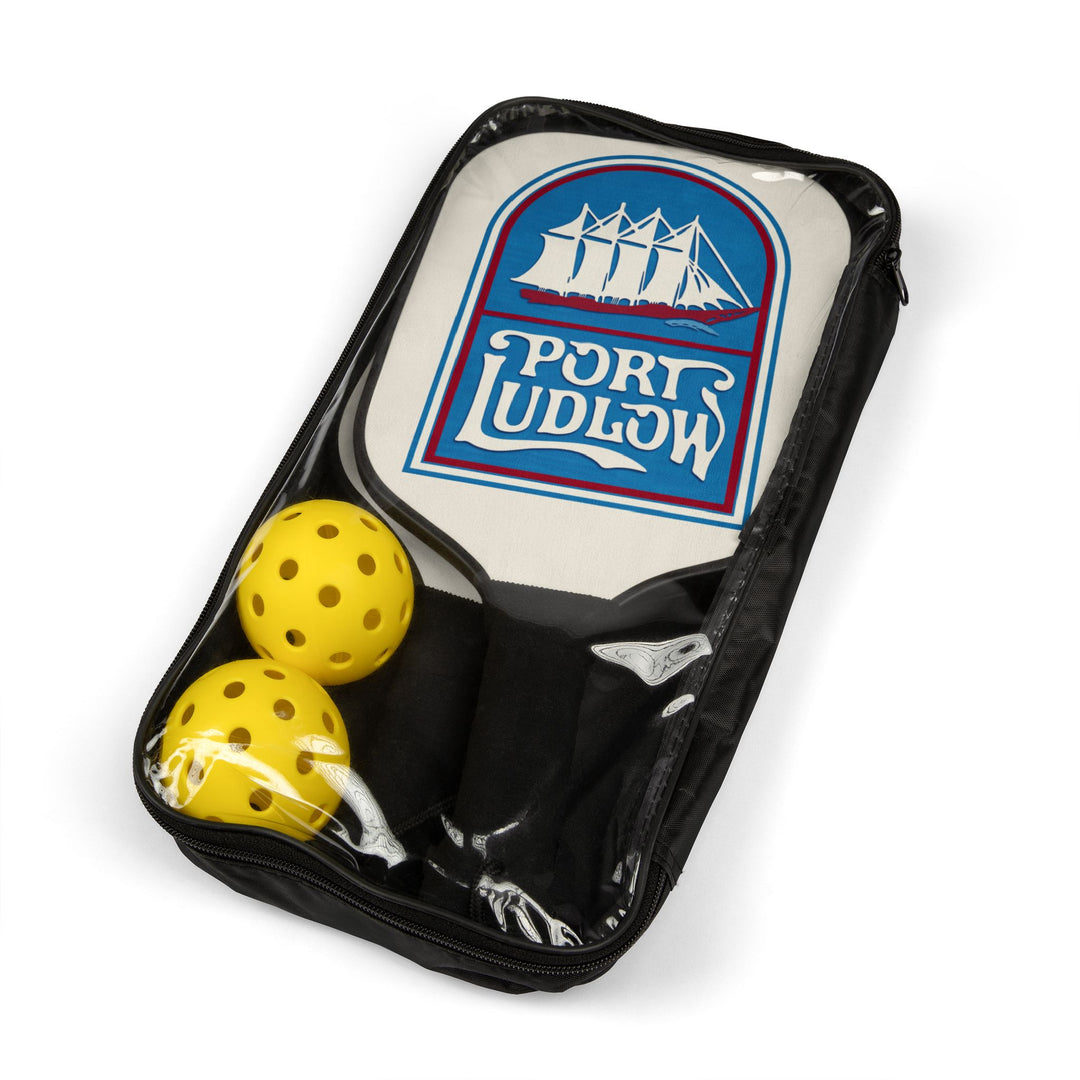 Port Ludlow Pickleball Kit – Celebrating Community Set (100% Wood Paddles)
