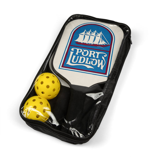 Port Ludlow Pickleball Kit – Celebrating Community Set (100% Wood Paddles)