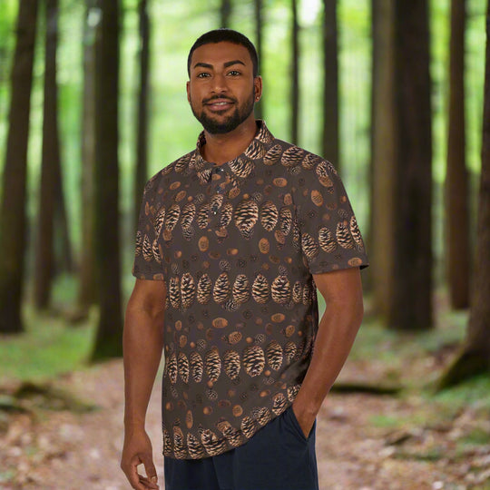 Pine-Infused Polo – Cedar-Inspired Comfort