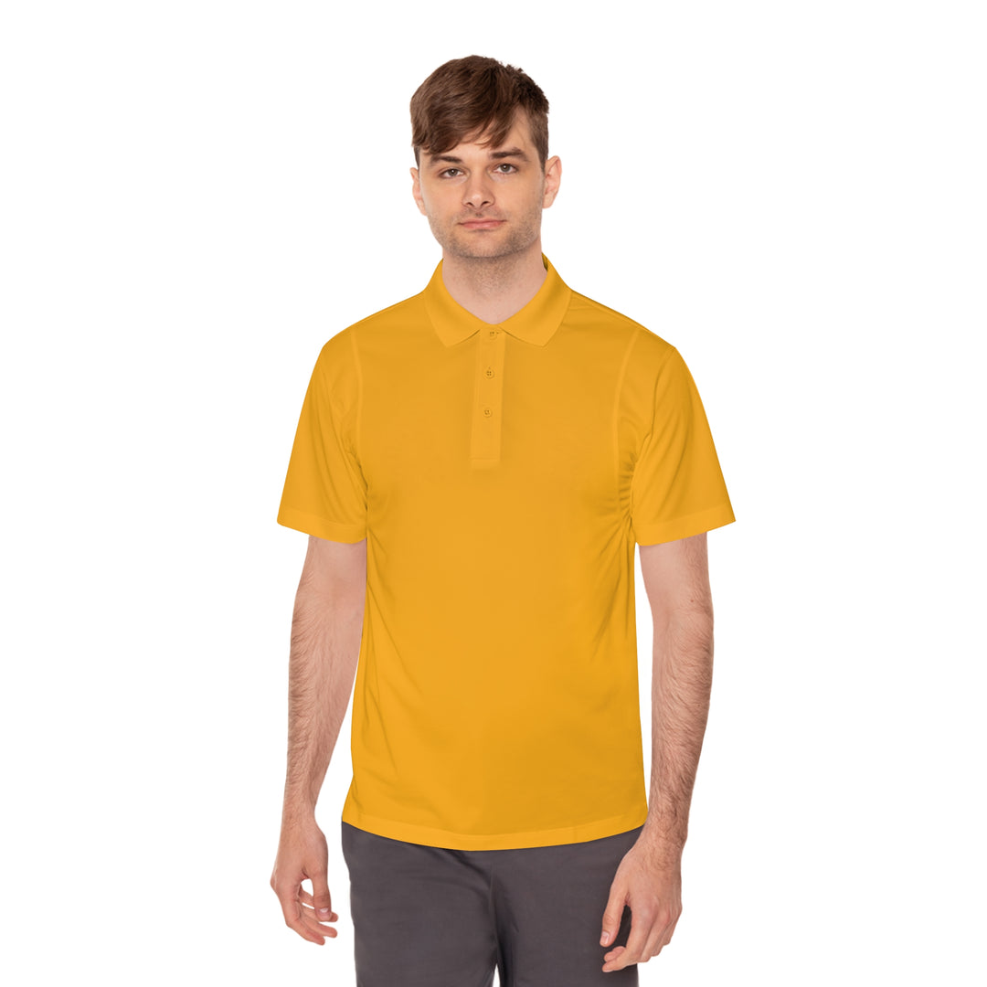 Retro Adventure Polo – Men’s Sport Shirt (Moisture-Wicking, 100% Polyester)