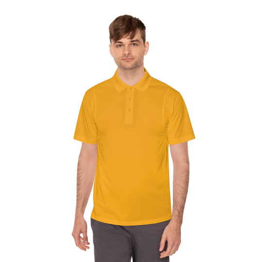 Retro Adventure Polo – Men’s Sport Shirt (Moisture-Wicking, 100% Polyester)