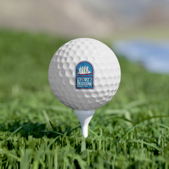 Port Ludlow Golf Balls – Retro Design (6-Pack)