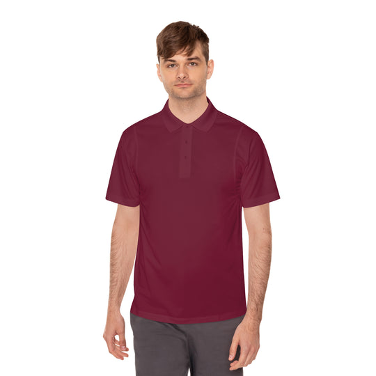 Retro Adventure Polo – Men’s Sport Shirt (Moisture-Wicking, 100% Polyester)