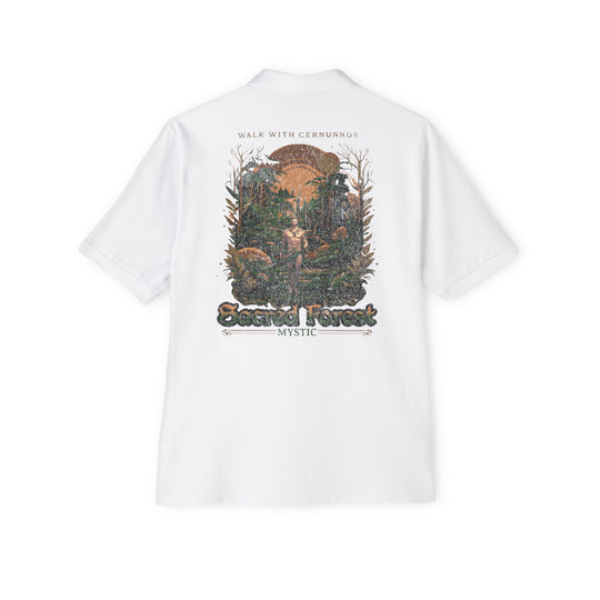 Cernunnos Sacred Forest Piqué Polo – Classic Cotton