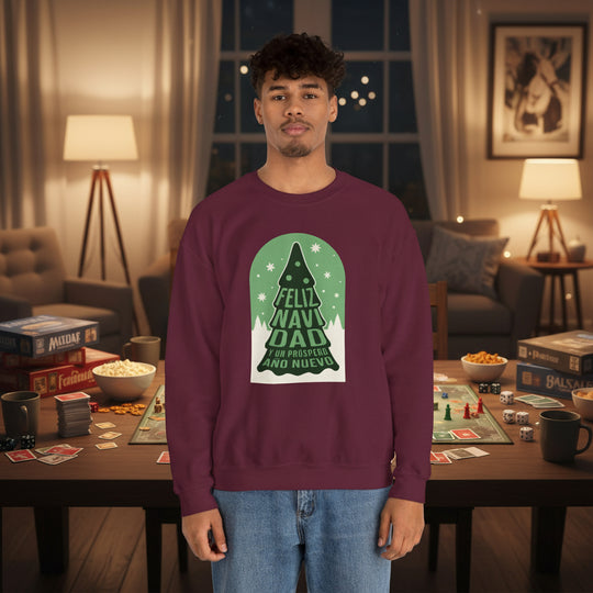 Feliz Navi Dad Crewneck – Olympic Evergreen Heavy Blend