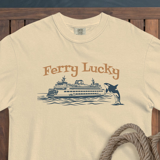 The "Ferry Lucky" Garment-Dyed Tee