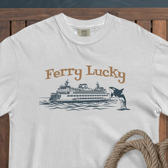 The "Ferry Lucky" Garment-Dyed Tee
