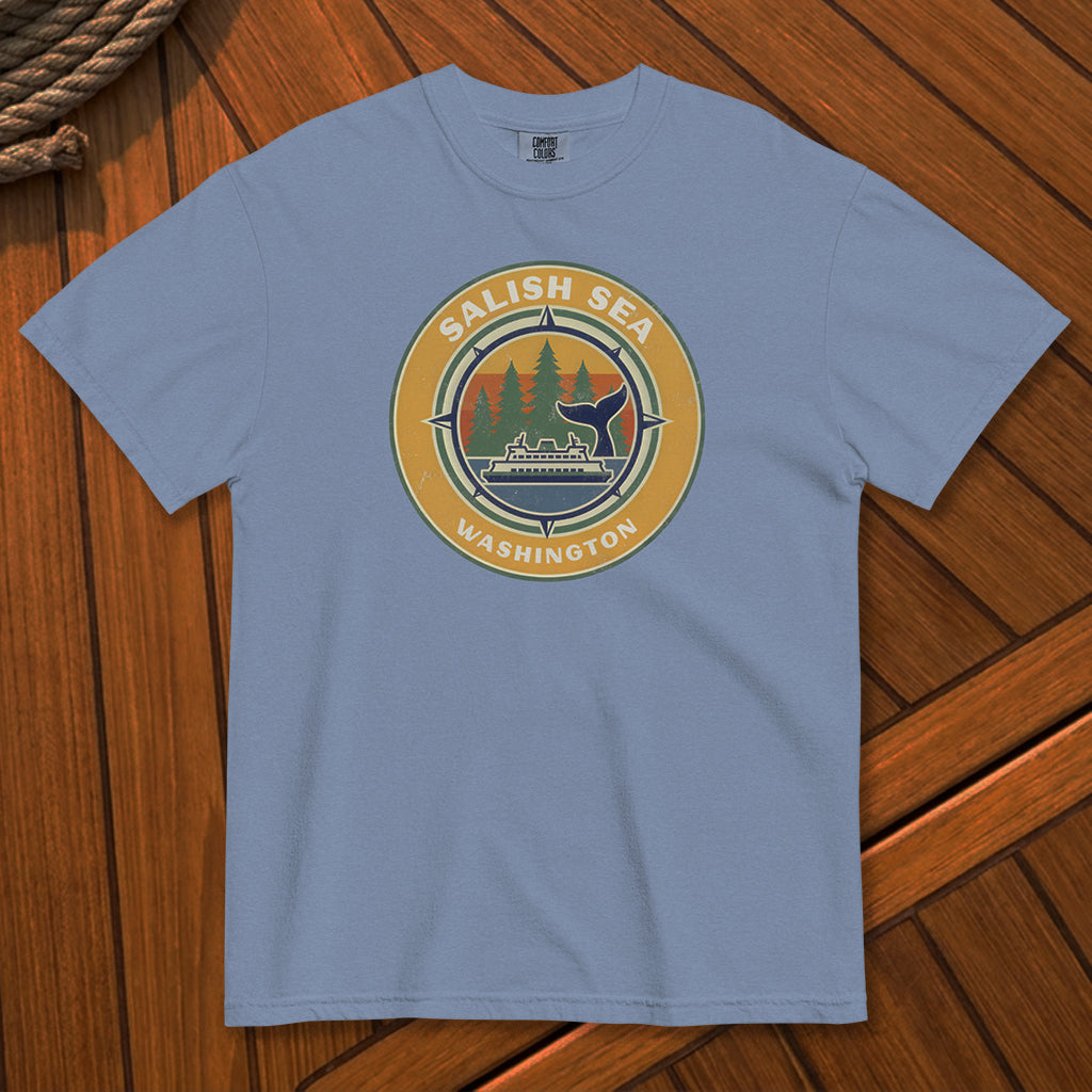 The Salish Sea Compass Garment-Dyed Tee