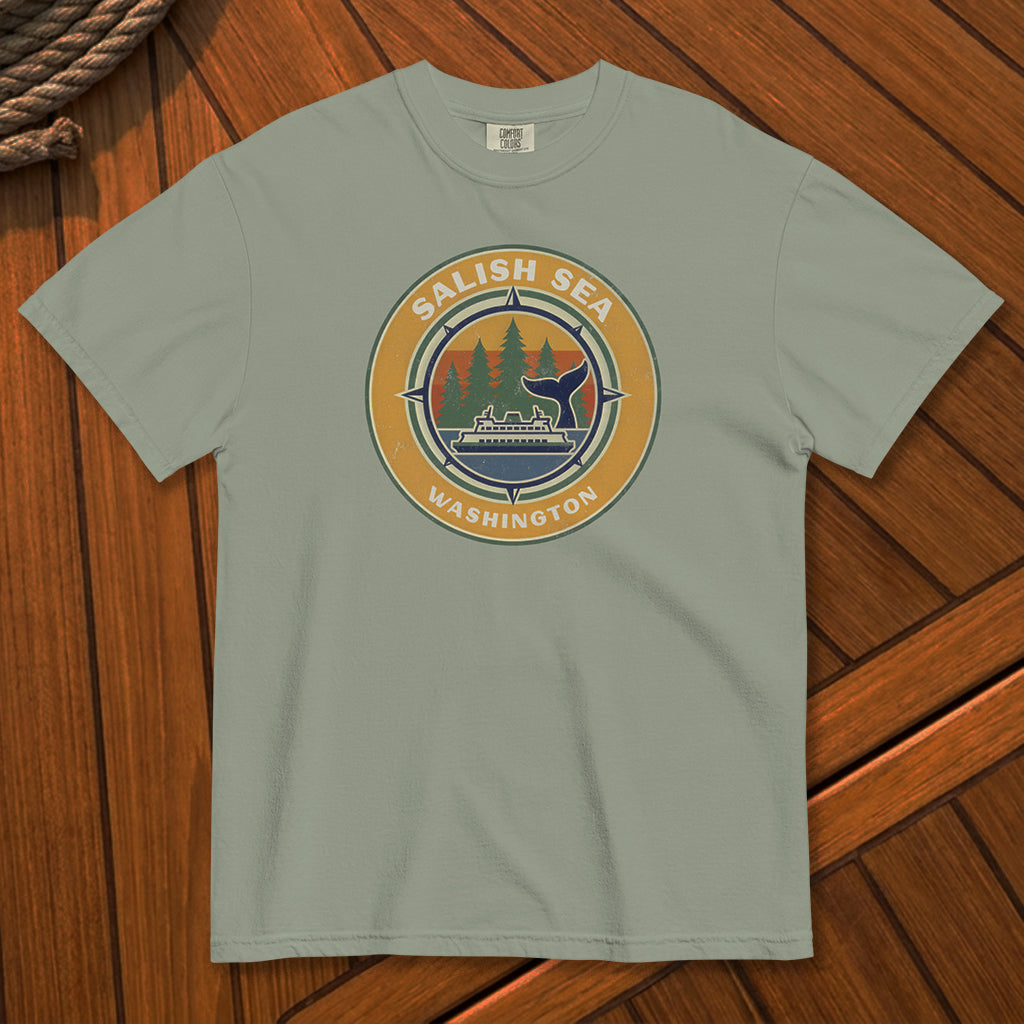 The Salish Sea Compass Garment-Dyed Tee