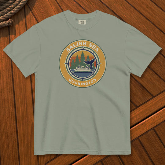 The Salish Sea Compass Garment-Dyed Tee