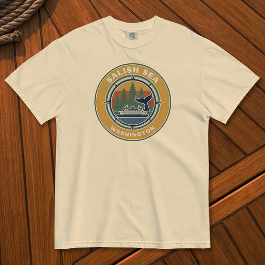 The Salish Sea Compass Garment-Dyed Tee