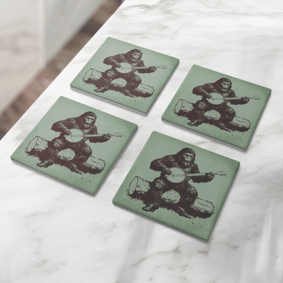 Sasquatch_Banjo_Session_Stone_Coasters__SquareStoneCoaster_4pcLifestyle_Mockup.png