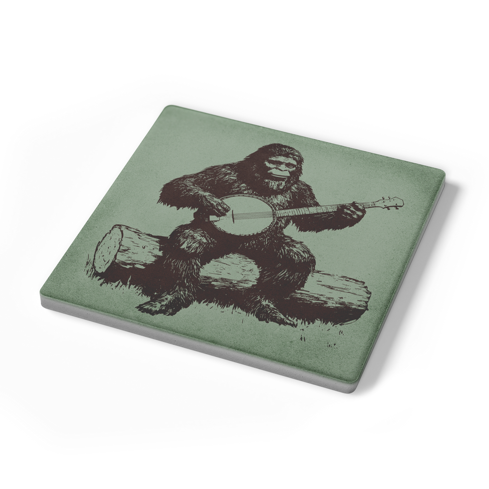 Sasquatch_Banjo_Session_Stone_Coasters__SquareStoneCoaster_Angle_Mockup.png