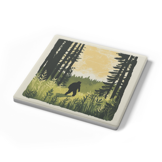 Sasquatch_Stroll_SquareStoneCoaster_Angle_Mockup.png