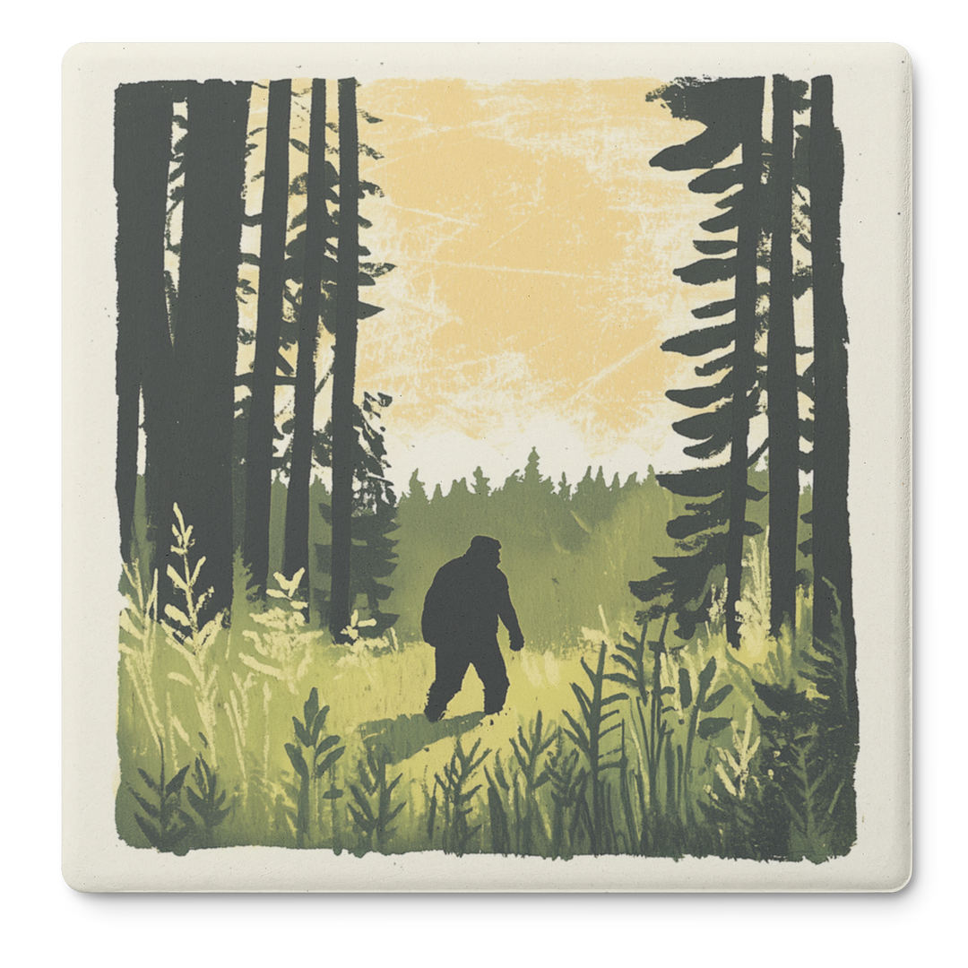 Sasquatch_Stroll_SquareStoneCoaster_Flat_Mockup.png