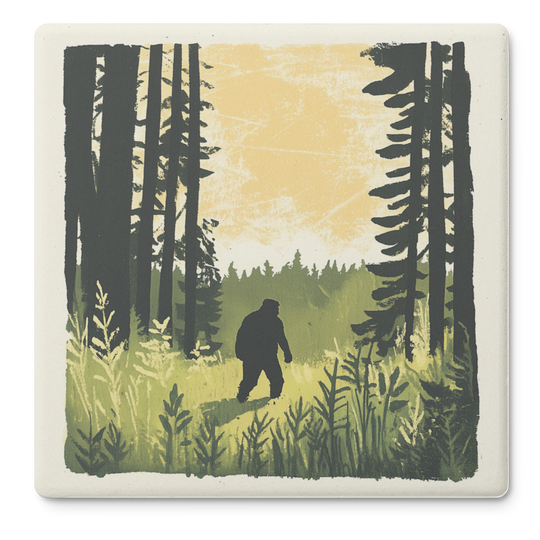 Sasquatch_Stroll_SquareStoneCoaster_Flat_Mockup.png