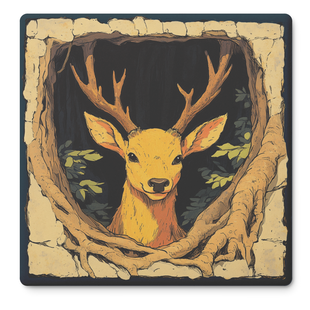 Smiling_Deer_Stone_Coasters__Set_of_4_SquareStoneCoaster_Flat_Mockup.png