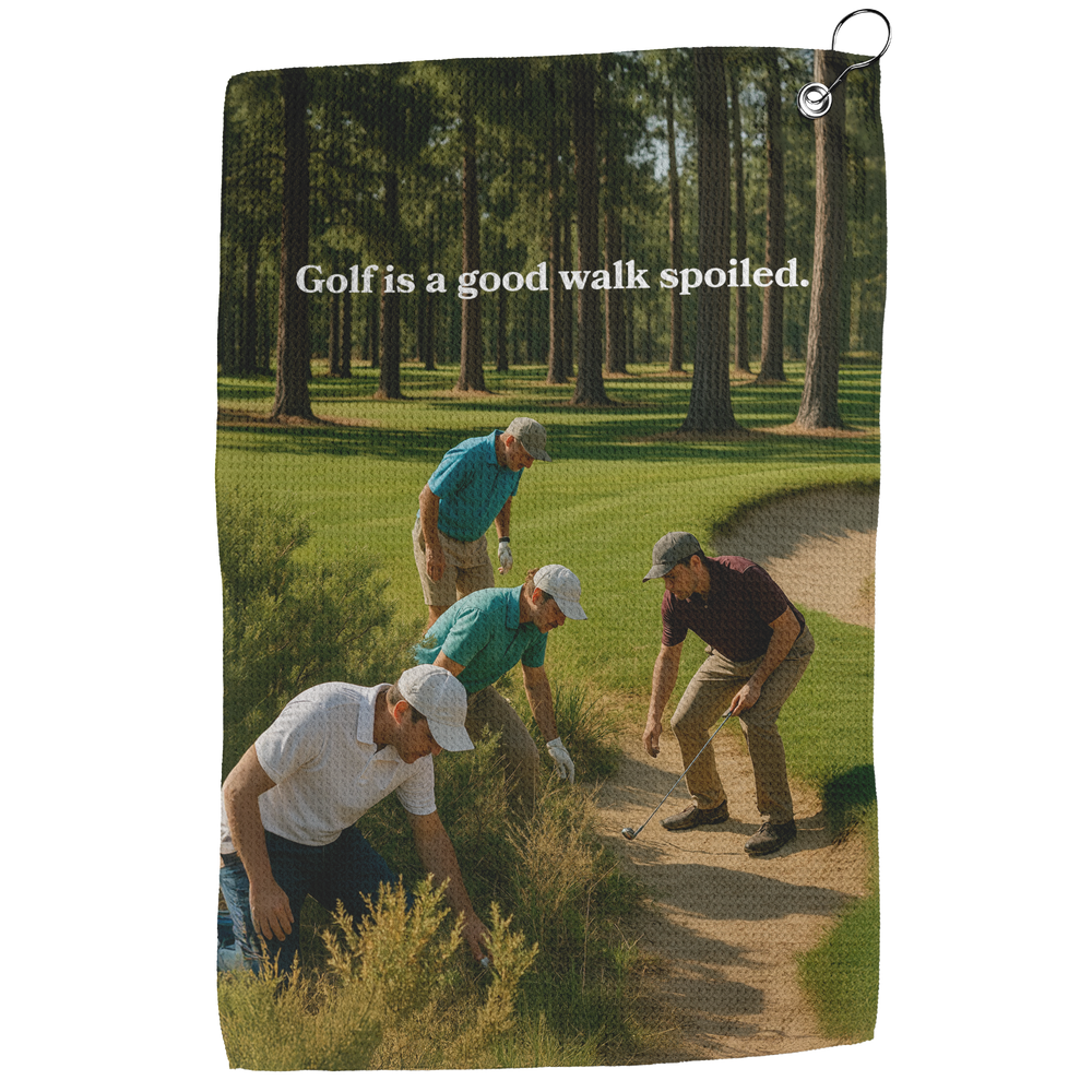 Spoiled_Walk_Golf_Towel_Front_Vertical_Mockup.png