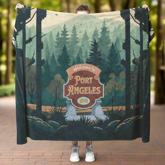 Welcome_to_Port_Angeles_Fleece_Blanket__H_Blanket_Model_Mockup.png