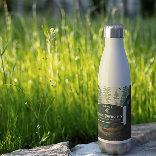 Welcome_to_Port_Townsend_Water_Bottle__WaterBottle_Outdoor_grass_Mockup.png