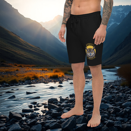 Spirit Caller Fleece Shorts – Owl Wisdom Lounge