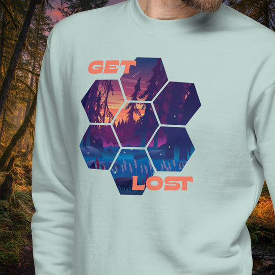 Get Lost Crew Sweatshirt – Firefly Forest Fleece Pullover