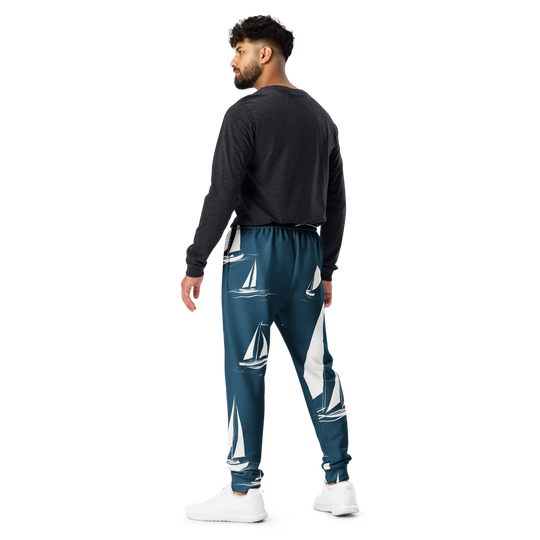 Wave Runners Joggers – Sailboat Design (Recycled Fabric)