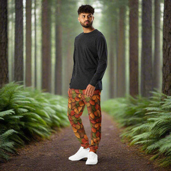 Leaf Camo Joggers – Colorful Leaf Design